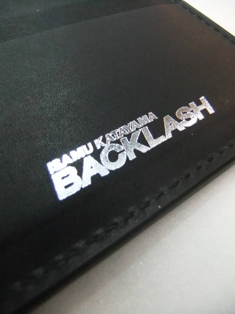 ISAMU KATAYAMA BACKLASH - クロコ墨染め 二つ折りウオレット