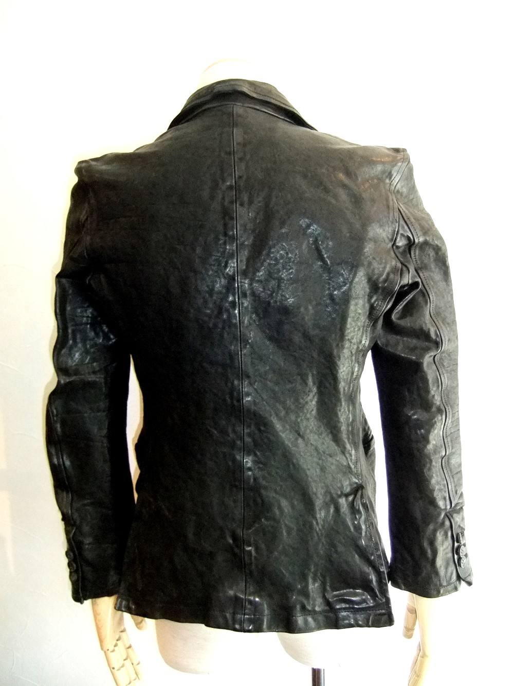 ISAMU KATAYAMA BACKLASH - ITALY SHOULDER LEATHER JACKET | 4.444glad