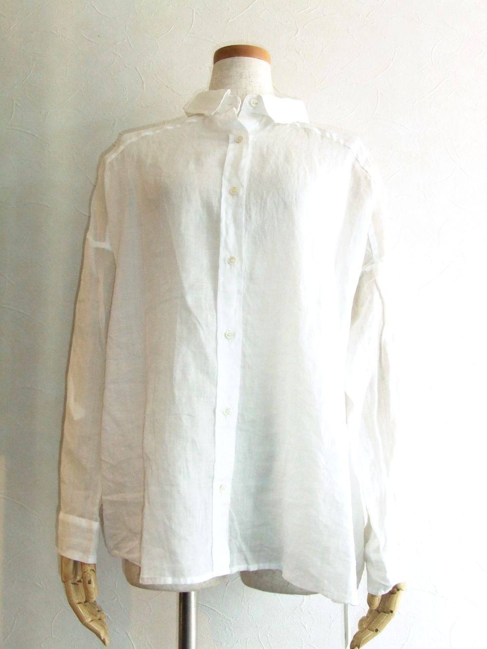 @ BLANC basque ブランバスク リネン ブラウス シャツ 長袖 麻 blanc basque - @ BLANC basque ブランバスク リネン ブラウス シャツ