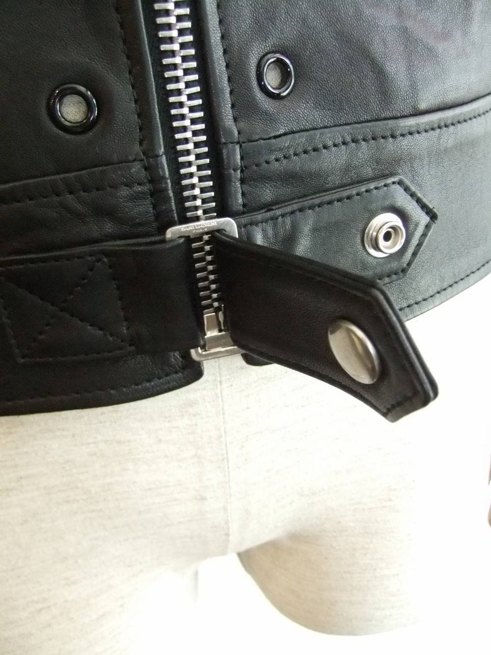 SAINT LAURENT by HEDI SLIMANE - STUDS LEATHER JACKET | 4.444glad