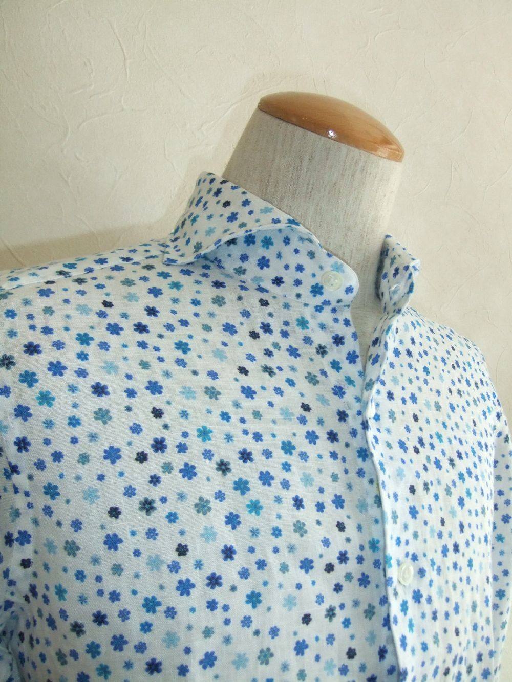 giannetto portofino - FLOWER PRINT LINEN SHIRT (春夏) | 4.444glad