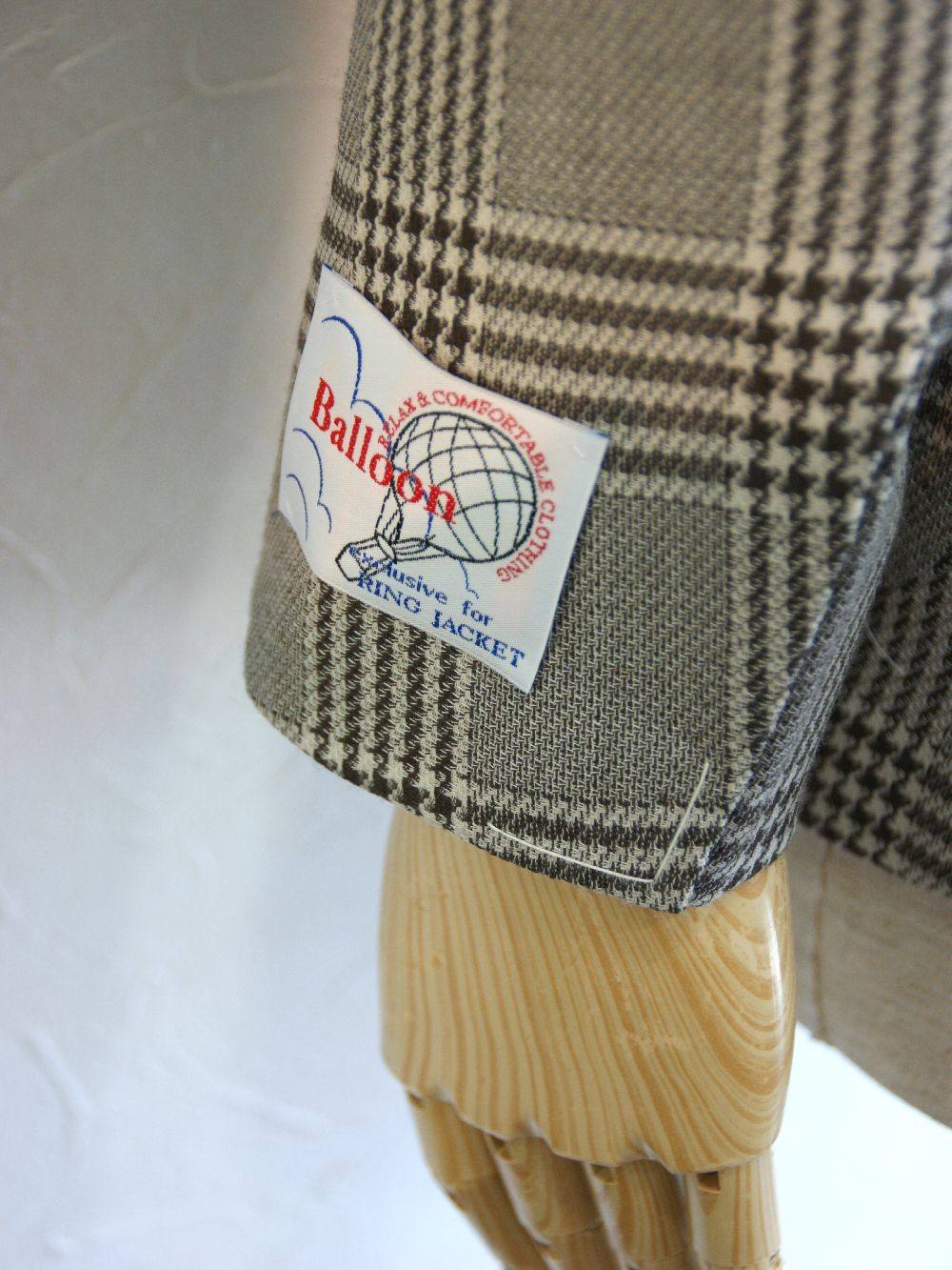 RING JACKET - アイスバルーン グレンチェック ウール ジャケット(春夏