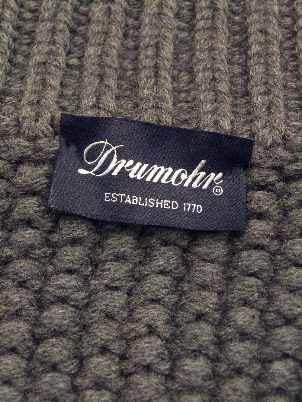 【極美品クリーニング済】DRUMOHRスタンドカラーケーブルカーディガン50 極美品クリーニング済】DRUMOHRスタンドカラーケーブル