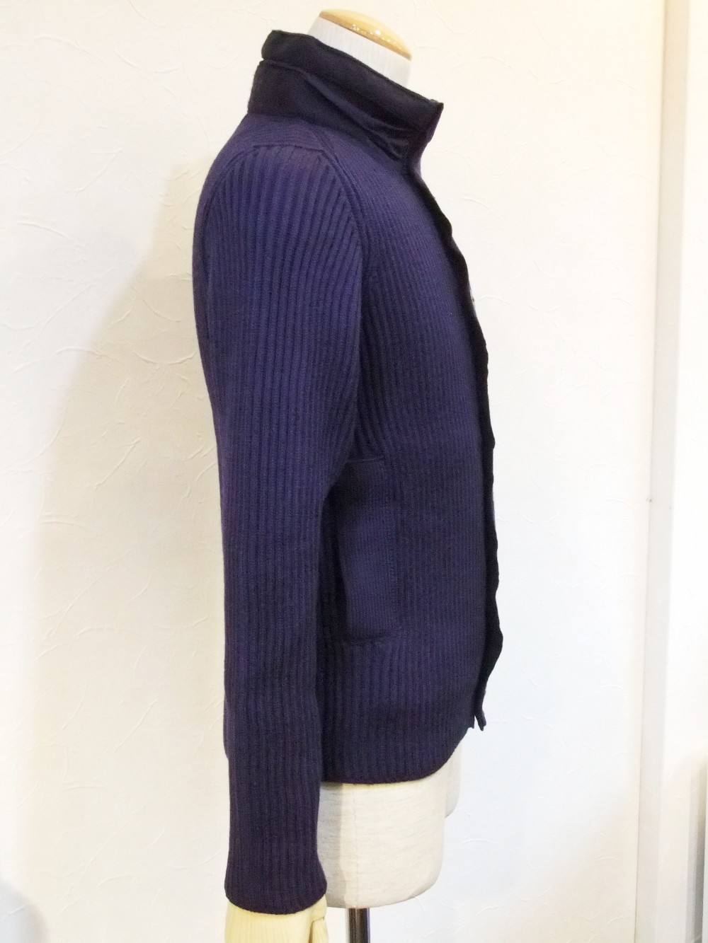 STONE ISLAND - リブ編み カーディガン 522C1 | 4.444glad