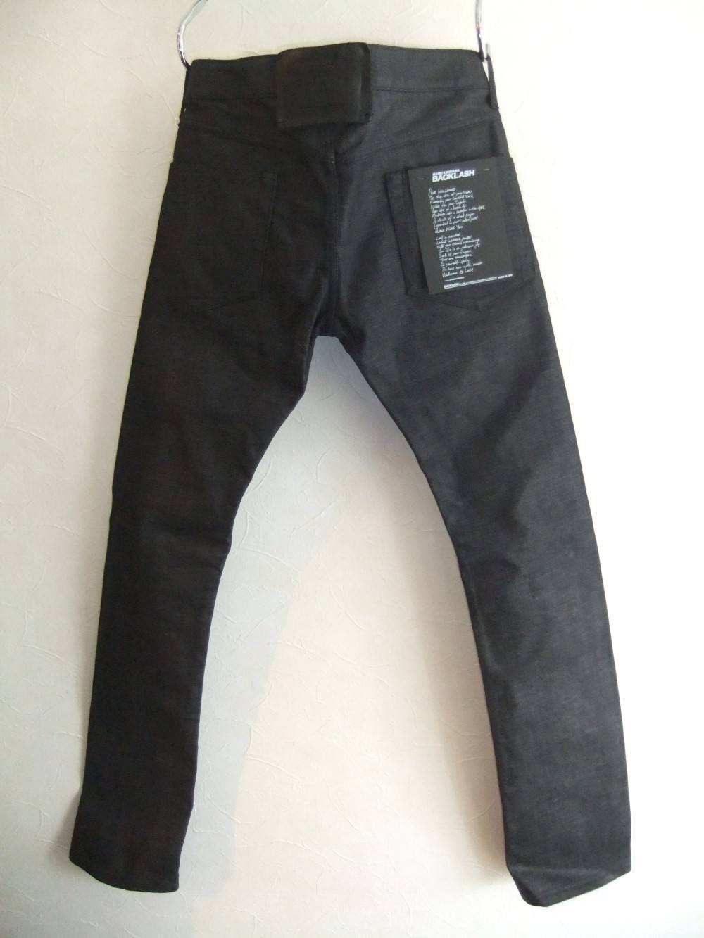 ISAMU KATAYAMA BACKLASH◆ストレートパンツ/M/コットン/BLK ISAMU KATAYAMA BACKLASH - コーデュロイ ワイドストレート パンツ