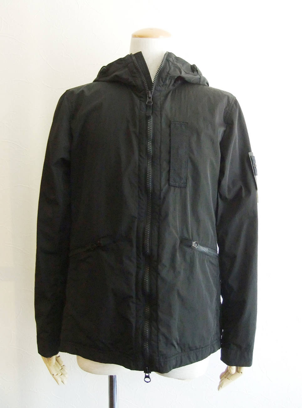 STONE ISLAND - NYLON METAL FLOCK フード付きジャケットコート 