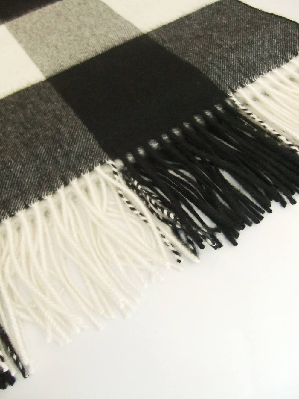 Johnstons - カシミヤ ブロックチェック 大判ストール WA56