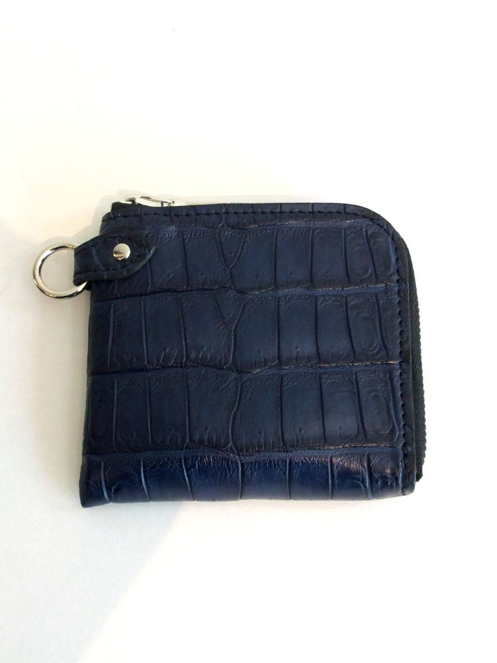 backlash コインケース 財布 クロコ indigo
