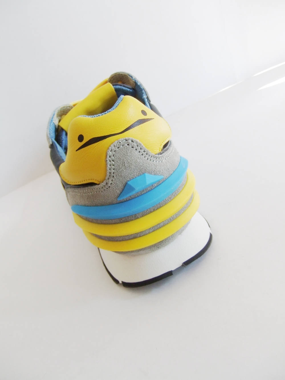 VOILE BLANCHE - LIAM POWER ナイロン X スエード スニーカー (グレー