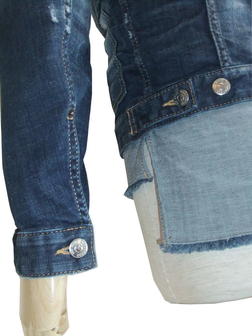 Dsquared2 - レイヤード デニム ジャケット S71AM0908 | 4.444glad