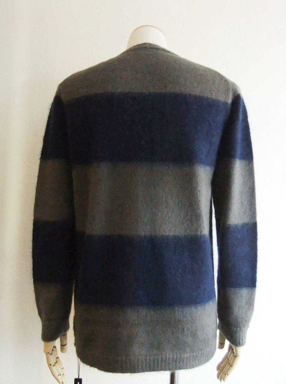 BACKLASH]バックラッシュ:サイドファスナークルーネックニット