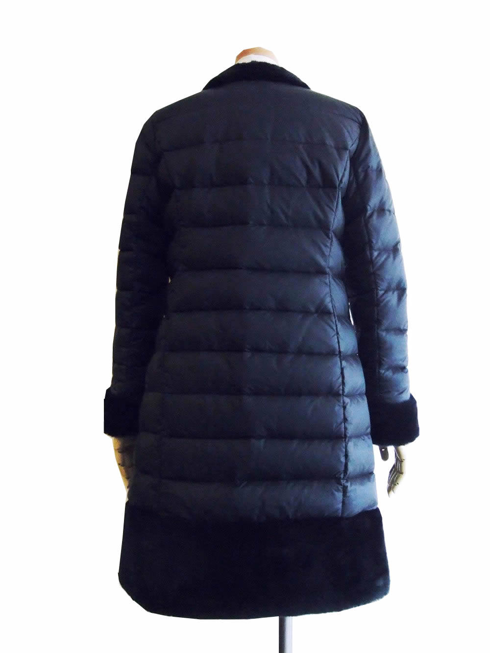 EMMETI - ムートンダウン ノーカラー コート LUCREZIA (42 size