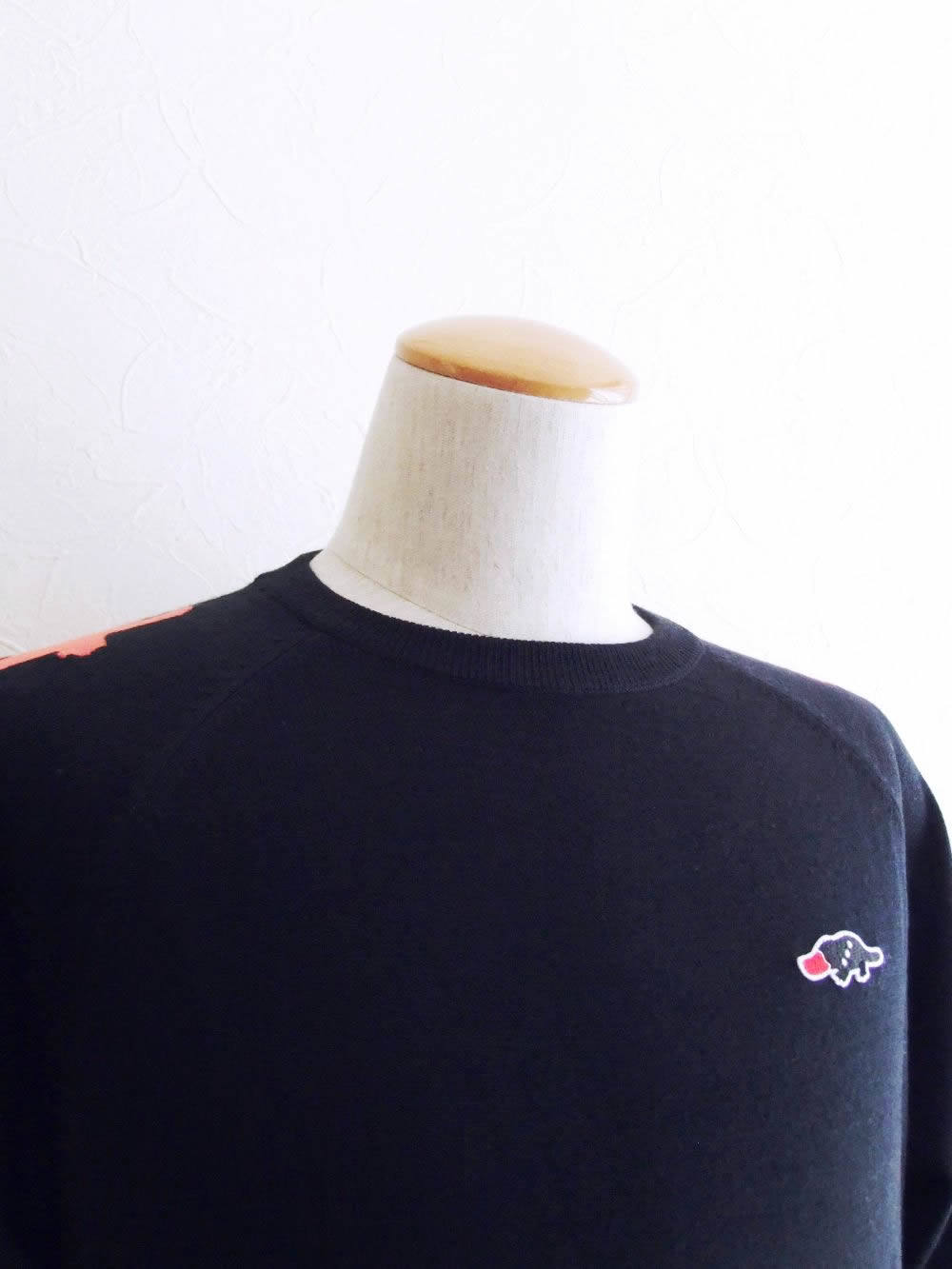 【美品Lサイズ】rough & swell ウール アクリル ニット レッド rough & swell - F.C Knit ウール アクリル 12G ニット | 4.444glad