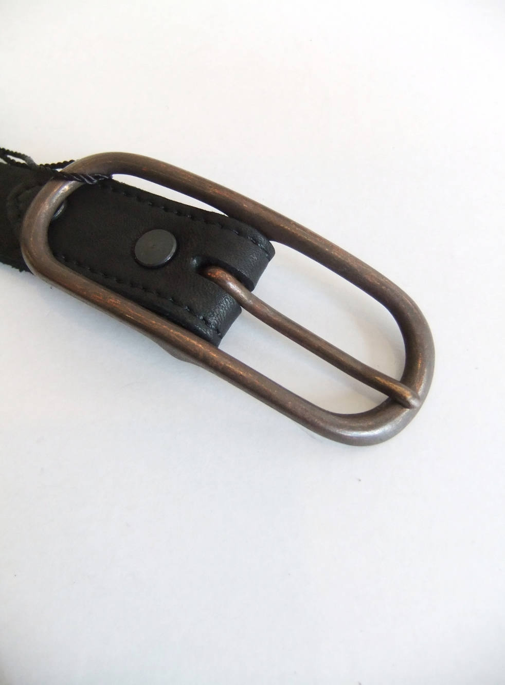 ISAMU KATAYAMA BACKLASH - ダブルショルダーレザー製品染めベルト