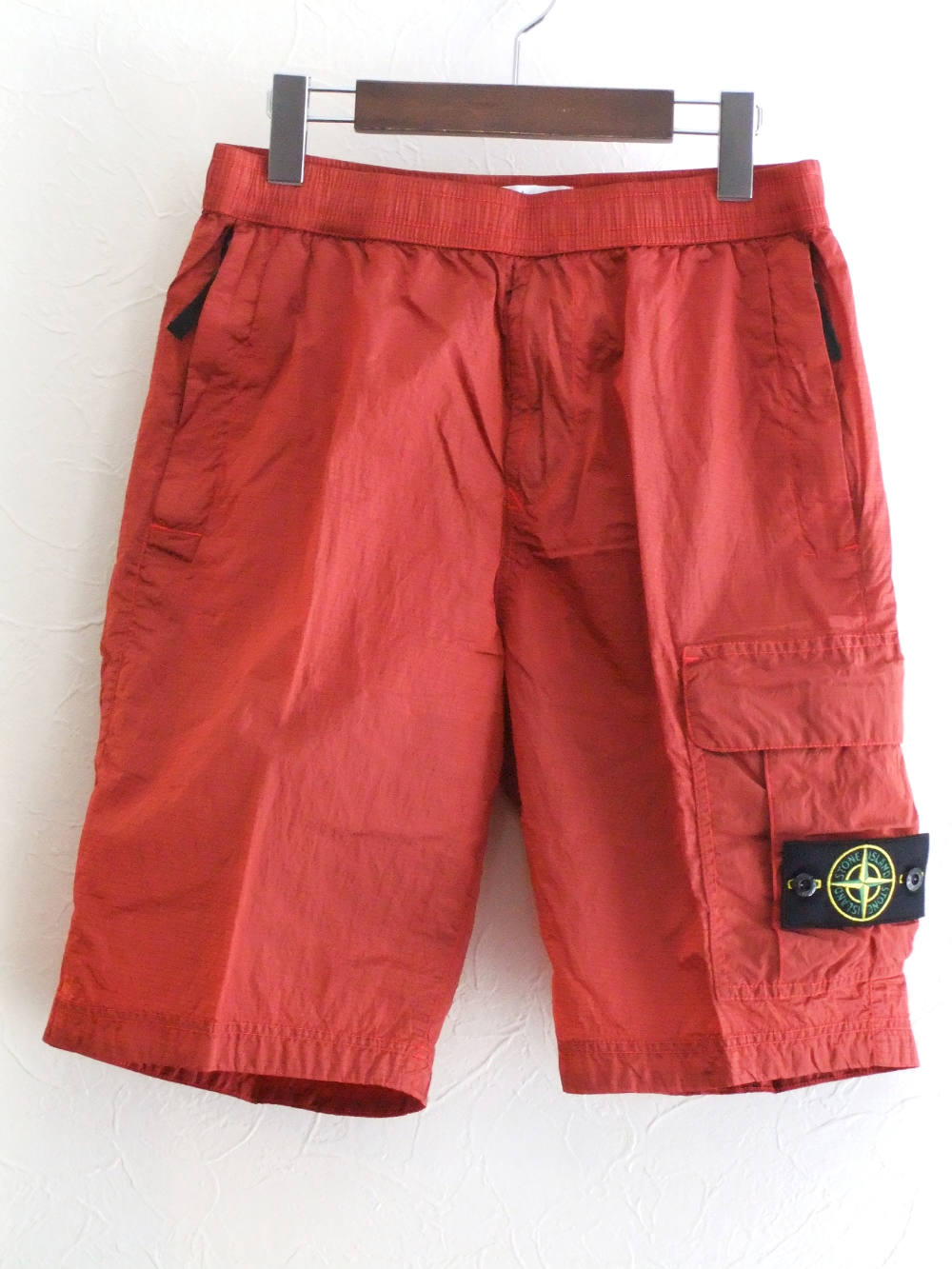 STONE ISLAND - NYLON METAL RIPSTOP H/PANTS (ORANGE) ナイロン
