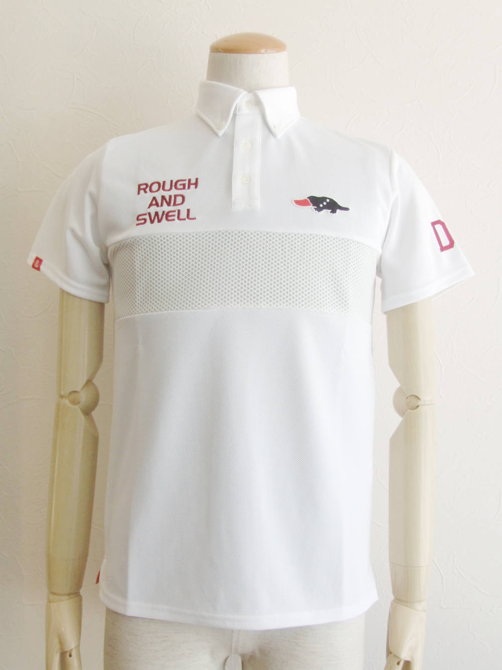 ラフアンドスウェル　鹿の子ポロシャツ 4点セット rough & swell - BUMP POLO (WHITE) 鹿の子半袖ポロシャツ | 4.444glad