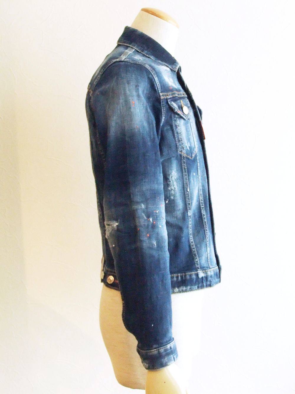 Dsquared2 - クラッシュ デニム ジャケット S74AM1027 | 4.444glad