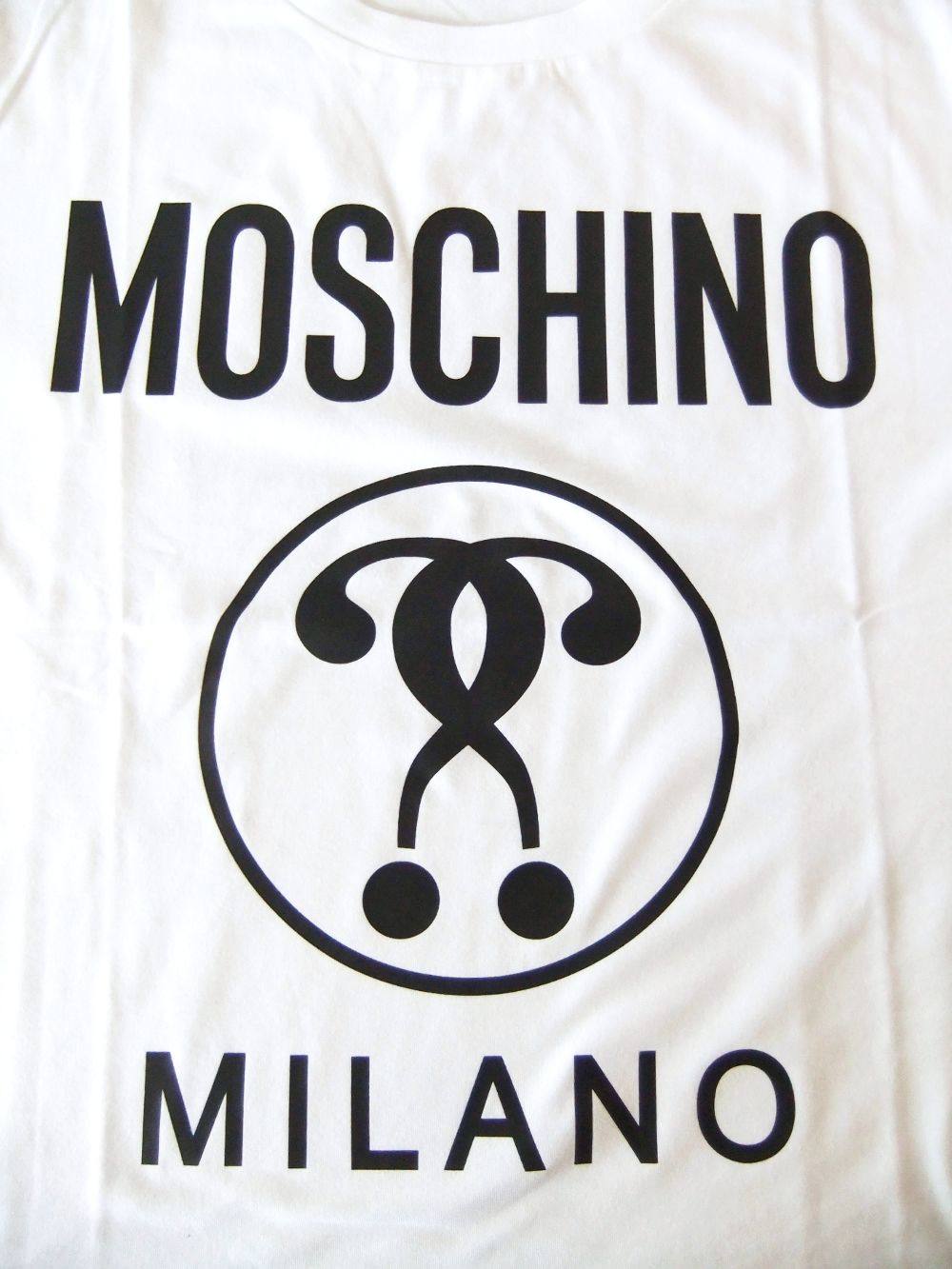 MOSCHINO - MOSCHINO ダブル クエスチョンマーク コットン T
