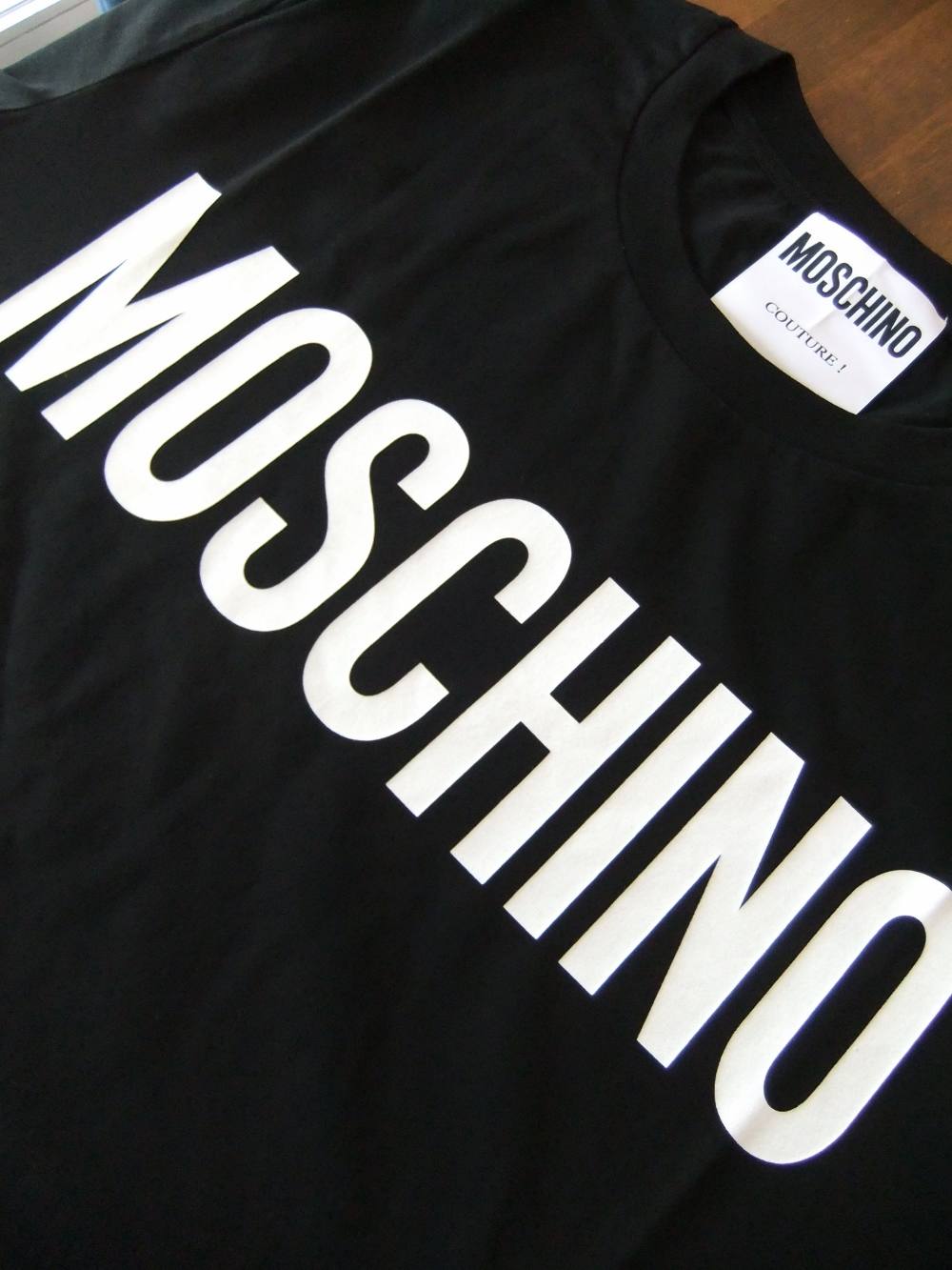 MOSCHINO - MOSCHINO ロゴ コットン Tシャツ (BLACK) | 4.444glad