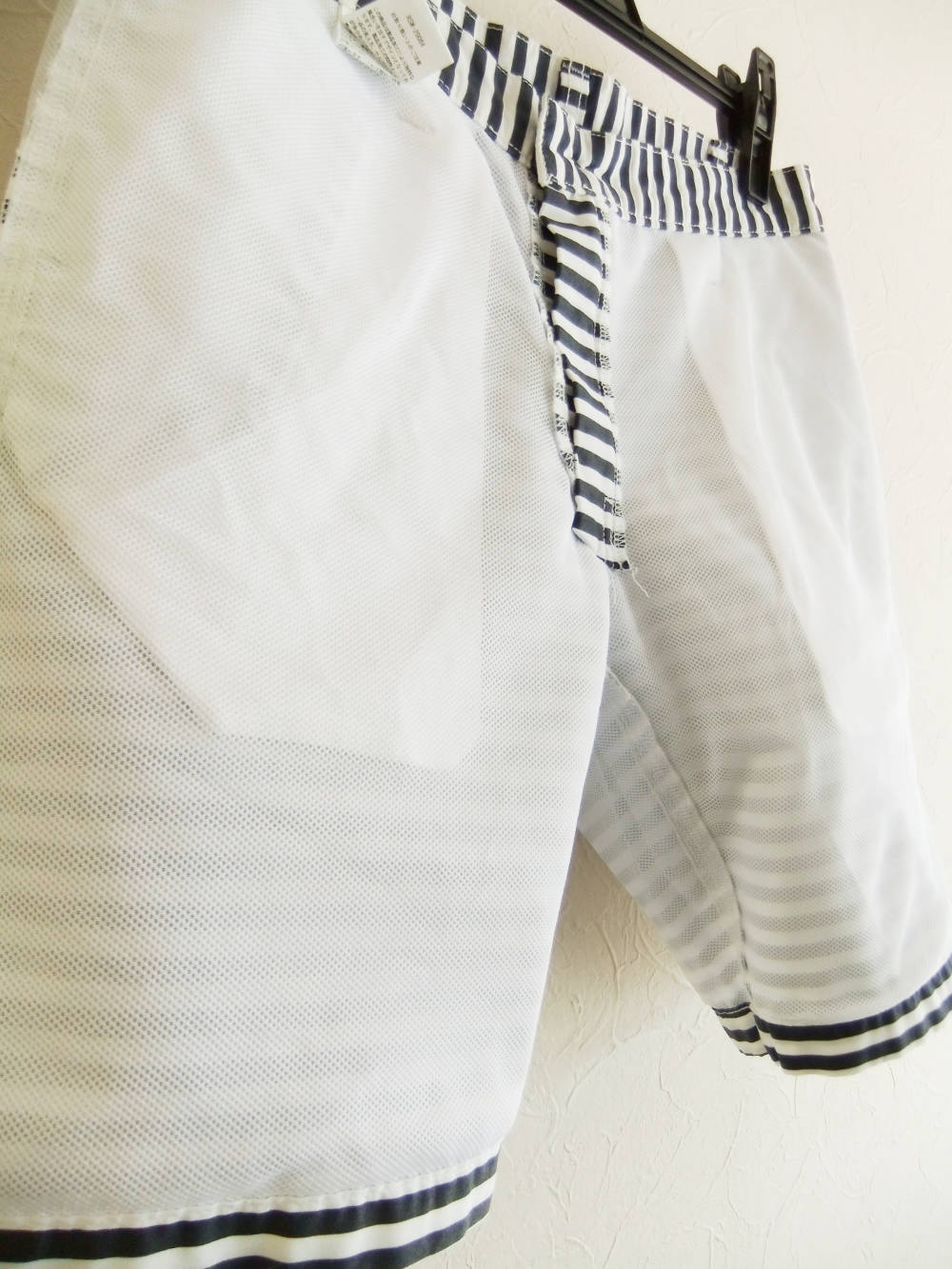 rough & swell　ZEBRA ボーダーストレッチハーフパンツ rough & swell - ZEBRA SHORTS ( 太ボーダー ) ストレッチ