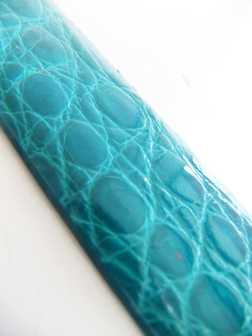 VACCARI - アリゲーター ALLIGATOR LEATHER BELT ( ターコイズブルー