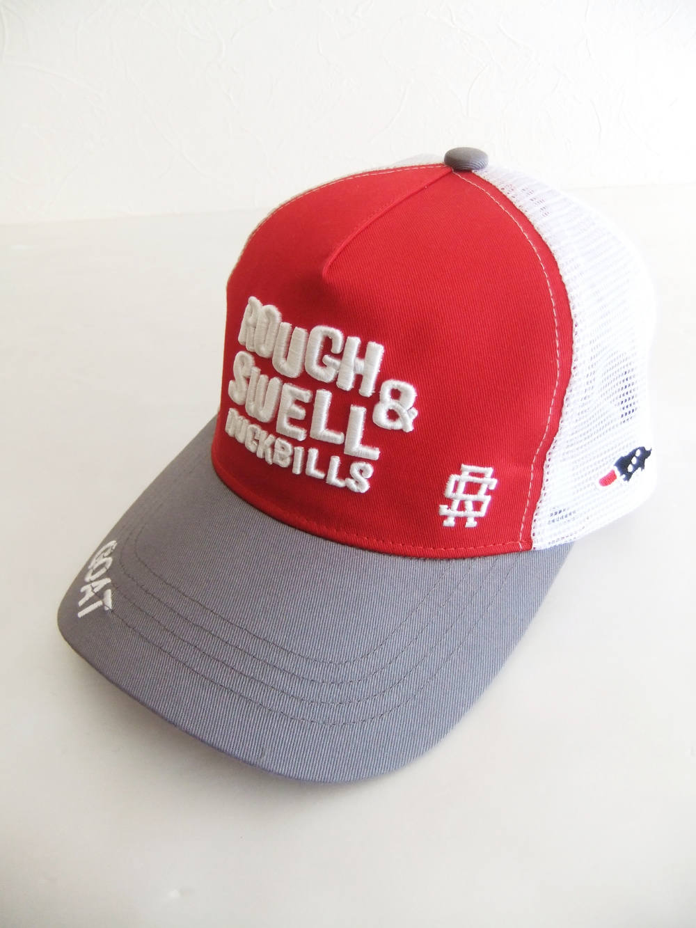 rough & swell TRUCKER CAP メッシュキャップ グレー cJ4GN7BV.jpg
