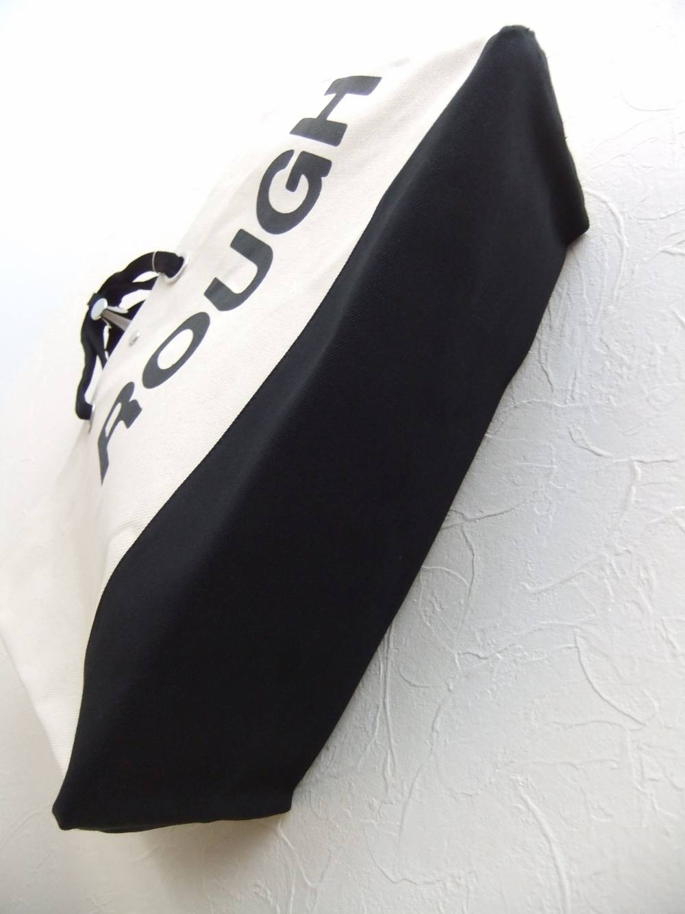 rough & swell - BIG LOGO TOTE トートバッグ ( ホワイト ) | 4.444glad